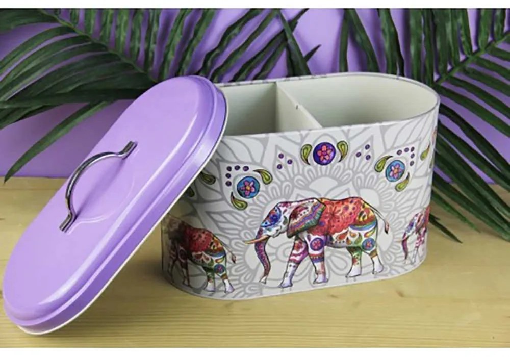 cutie metalica pentru detergent elefant 24x32cm