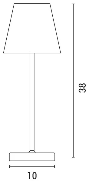 Lampă LED tactilă reîncărcabilă dimabilă de masă LED/3,5W/5V 5200mAh verde