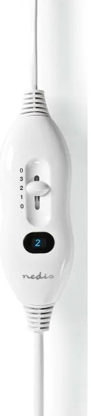 Pătură electrică pentru două persoane 120W/230V 160x140cm gri Nedis PEBL110CWT2