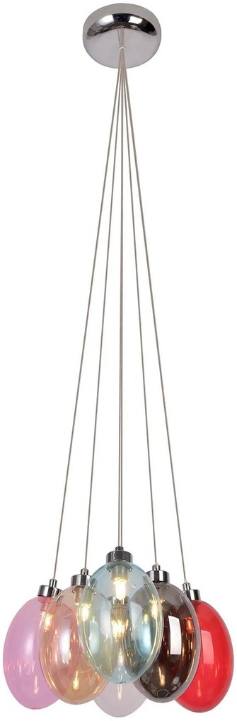 Ledea Lukka lampă suspendată 6x10 W multicolor 50106168