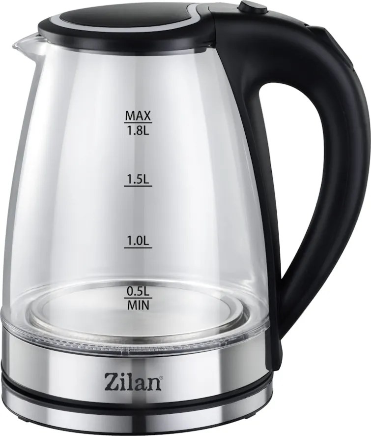 Fierbator electric Zilan ZLN8115, putere 1800 W, capacitate 1.8 litrii, transparent
