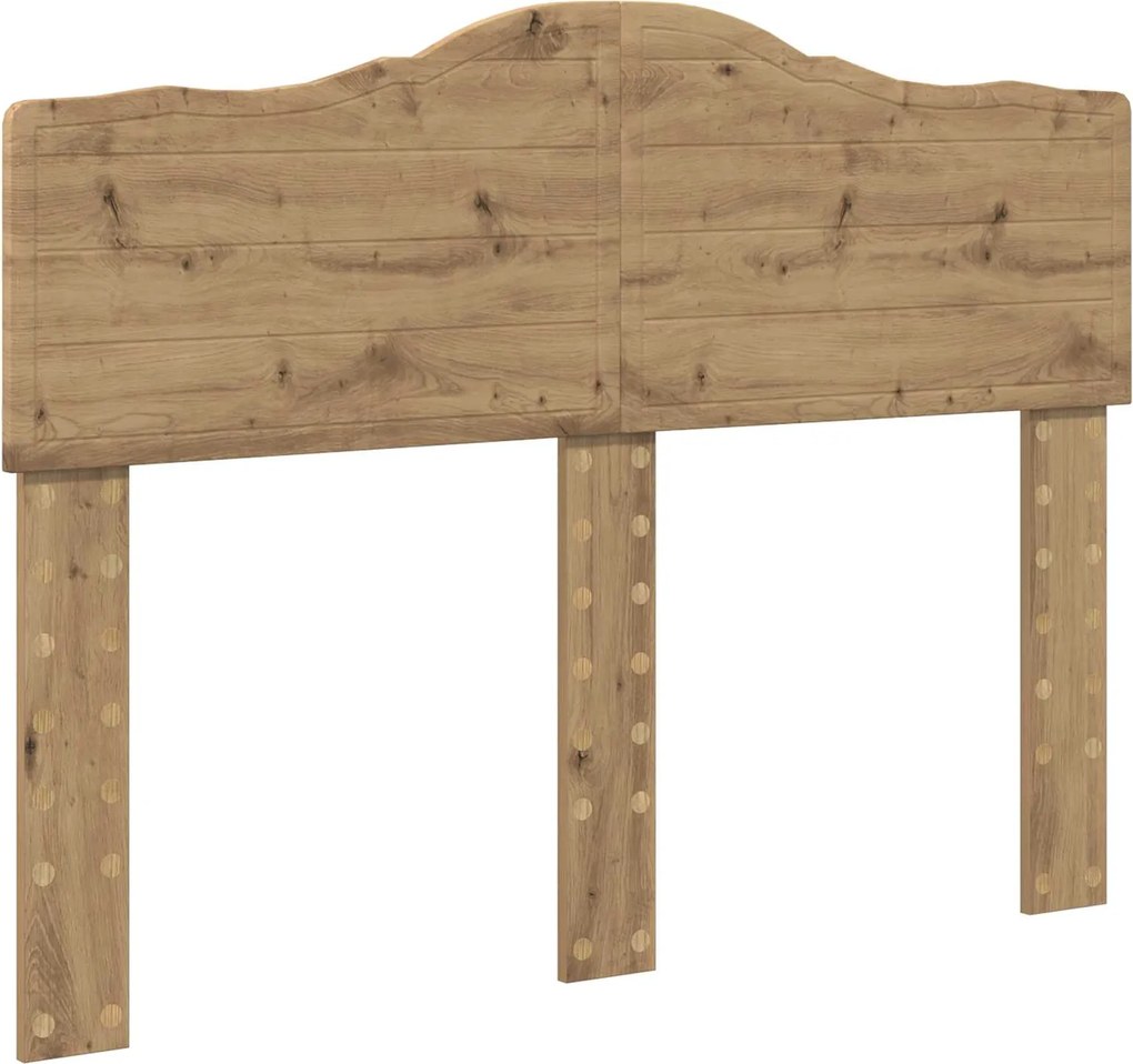 vidaXL Tăblie cap Stejar Artizanal 135 cm Lemn compozit