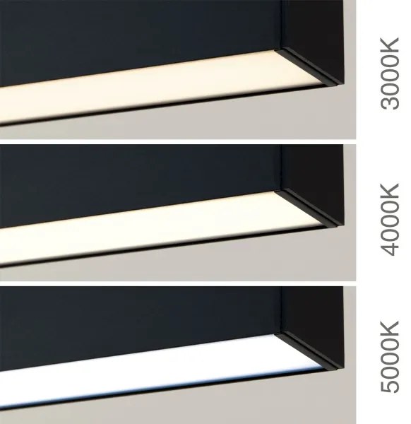 Orion - Lampă LED 2-în-1 pentru tavan și suspendată PALKKI LED, 38W, 230V, 3000/4000/5000K, negru