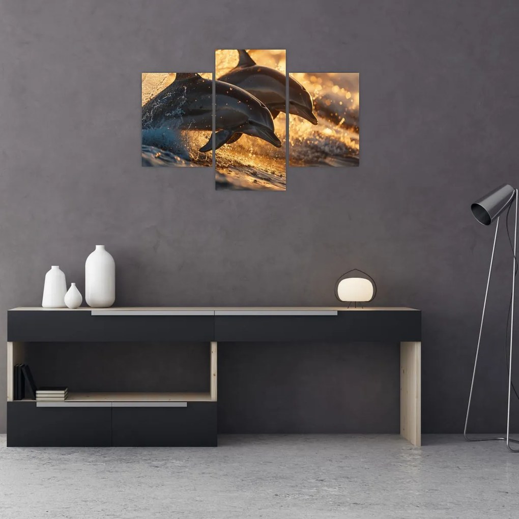 Tablou - Delfinii (90x60 cm)