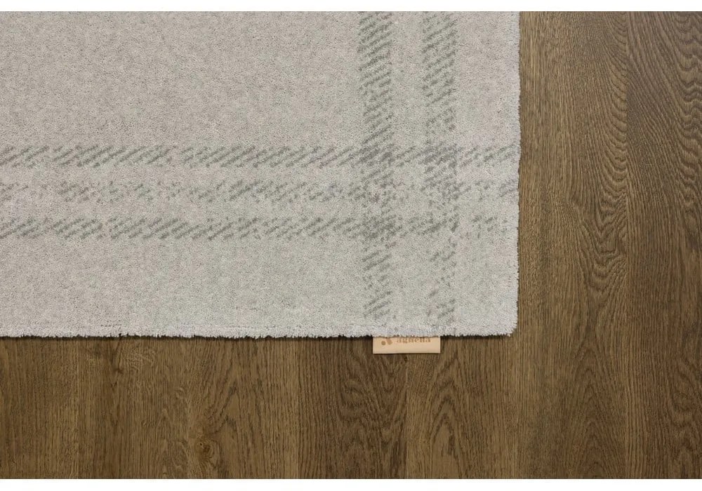 Covor crem din lână 200x300 cm Calisia M Grid Rim – Agnella