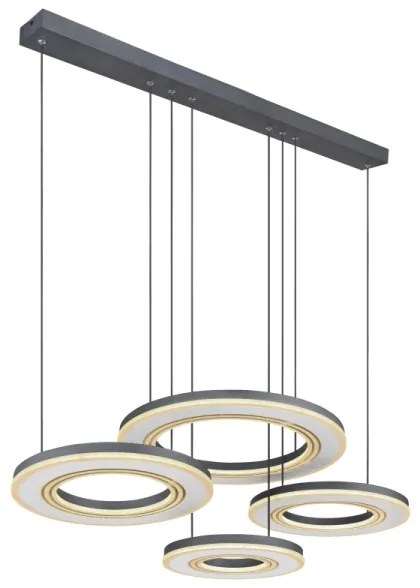 Lustră LED dimabilă pe cablu Globo 67191-80 BLASIUS LED/80W/230V + telecomandă