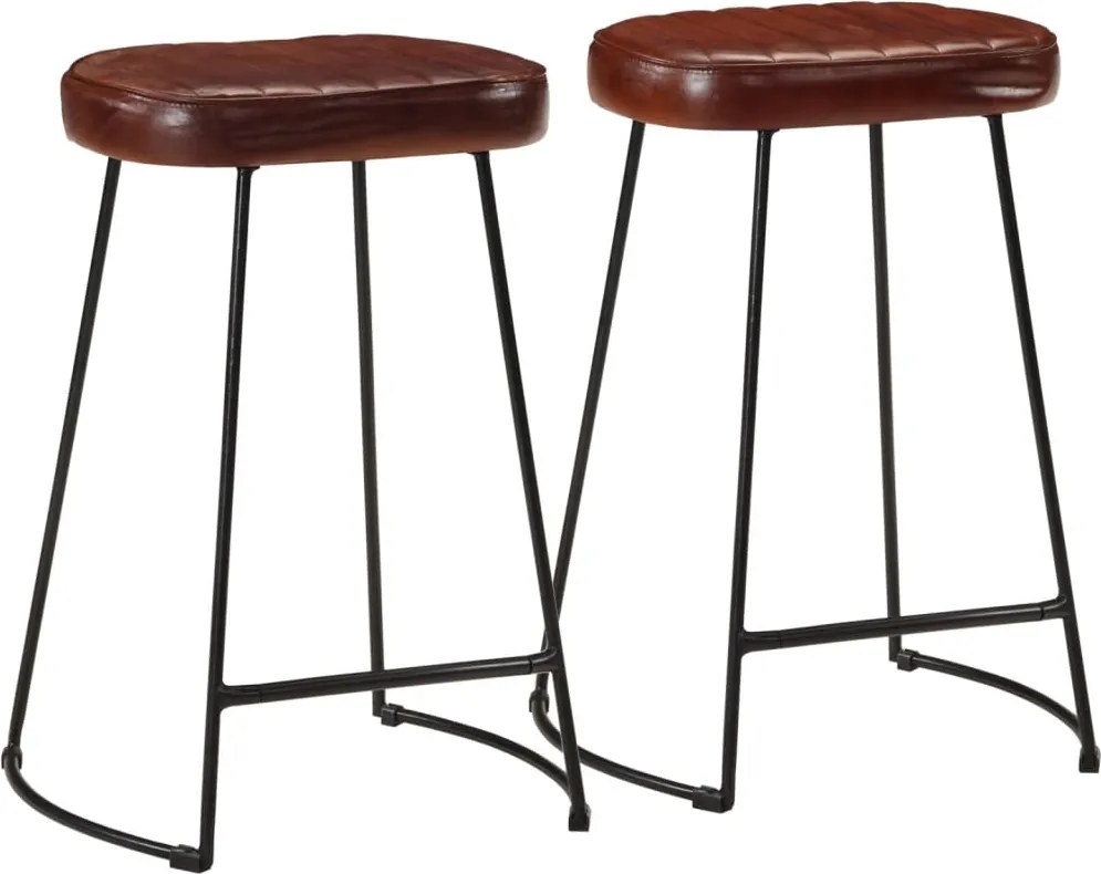 vidaXL Scaune de bar, 2 buc., maro închis, 41x29x62 cm