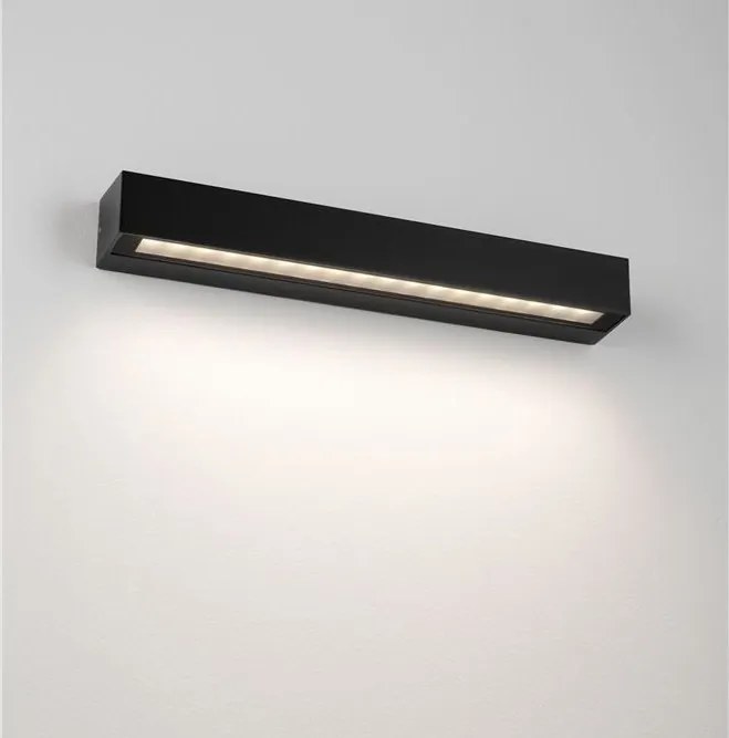 Aplica exterior neagra liniara 50cm IP65 LED CCT PRISMATIC
