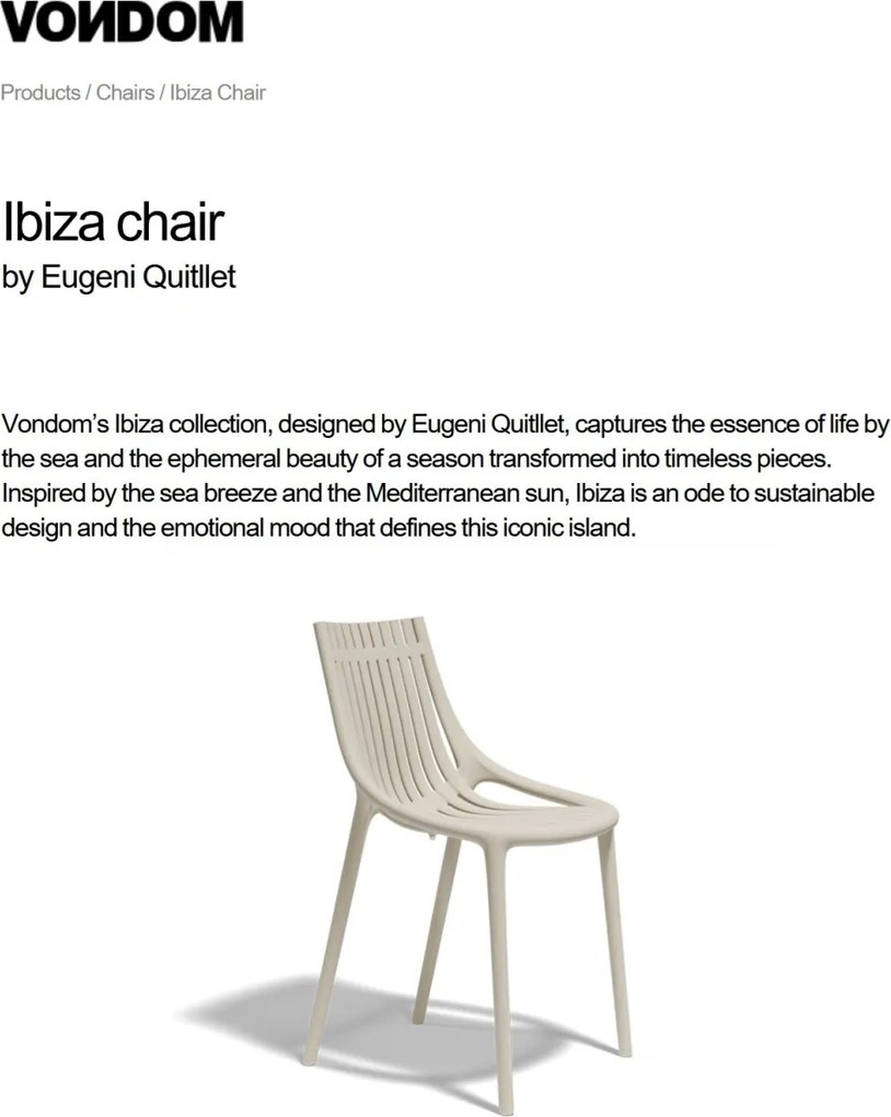 Set de 4 scaune de exterior / interior design modern premium IBIZA 65040