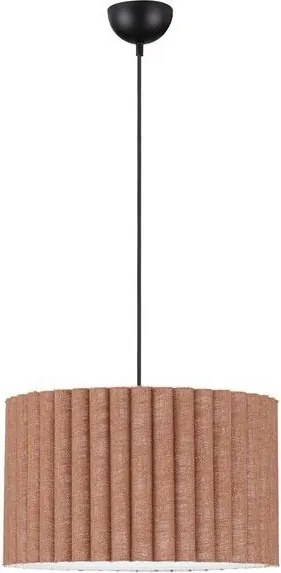 Lustra suspendata cu abajur din in cafeniu Nos