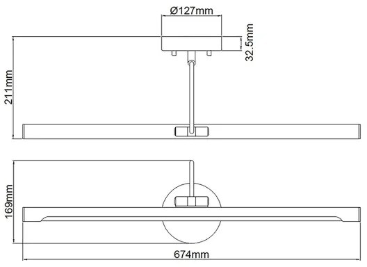 Aplică LED dimabilă pentru tablouri ALTON LED/10W/230V aurie Elstead ALTON-PL-L-BB