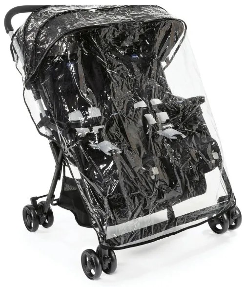 Cărucior de copii pentru gemeni Chicco OHLALA TWIN Black Night negru
