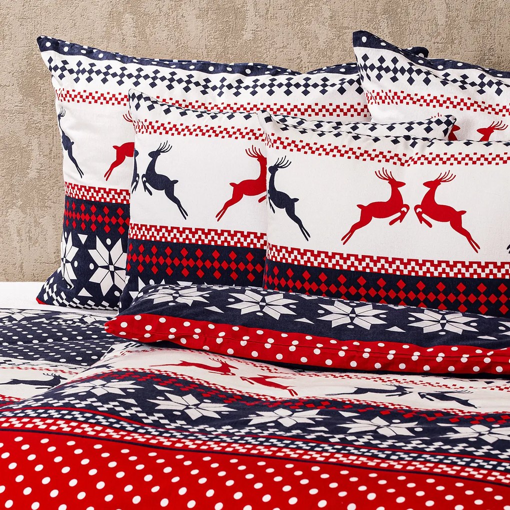 Lenjerie de pat din bumbac 4Home Blue nordic, 220 x 200 cm, 2 buc. 70 x 90 cm