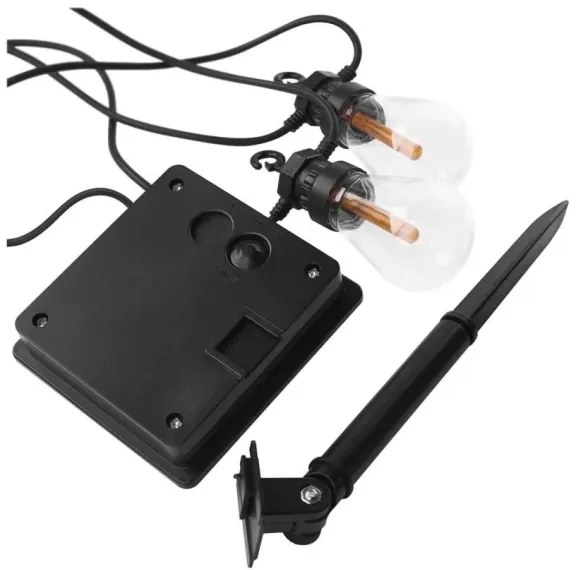 Ghirlandă solară decorativă cu 10 LED-uri, 0,6 W/1,2 V, 4,5 m, IP44, 800 mAh