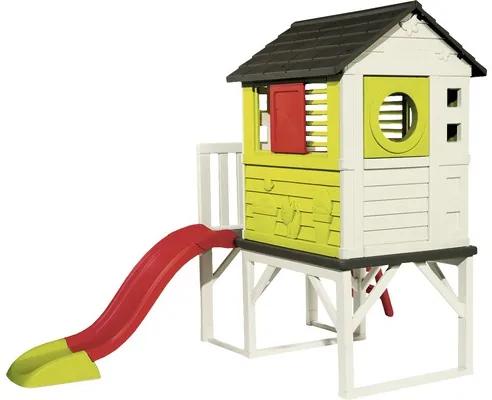 Căsuță pentru copii Smoby On Stilts cu tobogan 160x260x197 cm