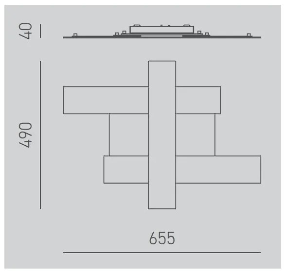 Plafonieră LED Gea Luce DOHA P P N DOHA LED/30W/230V negru