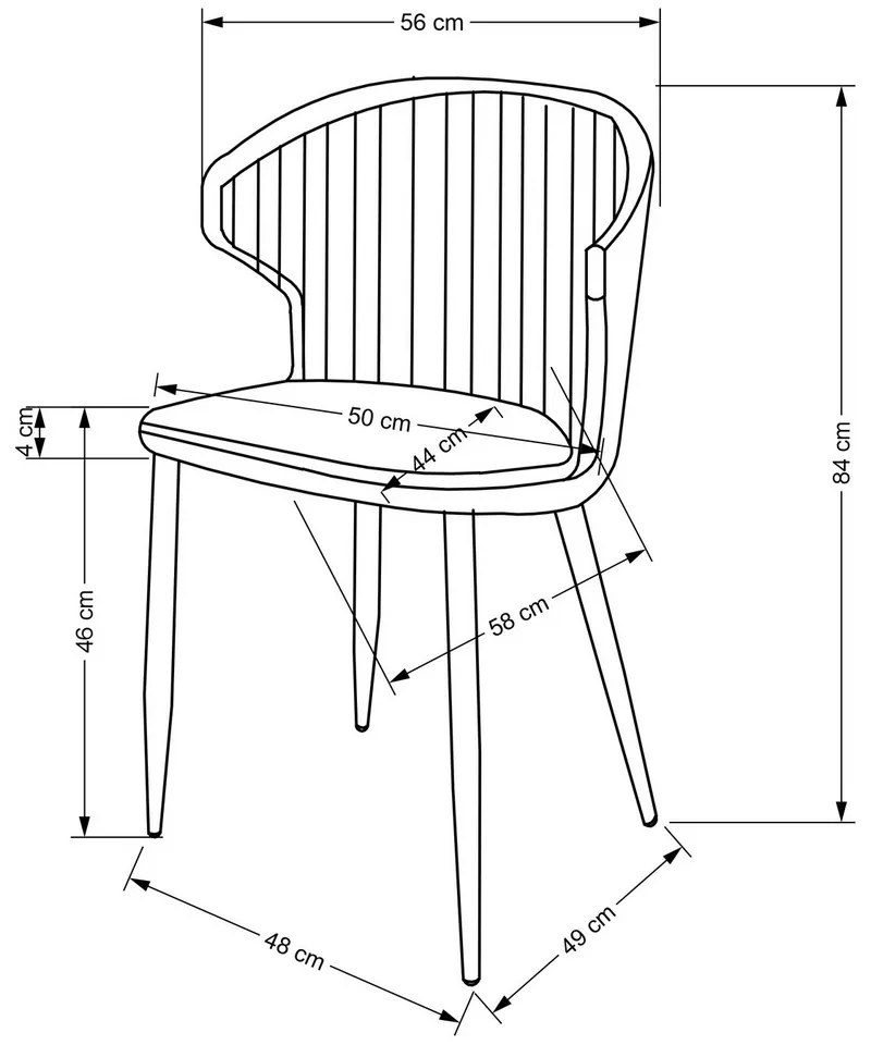 Scaun de bucaterie Leif, bej