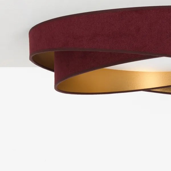 BRILAGI- Plafonieră LED VELVET TWIST LED/24W/230V 4000K Ø 55 cm vișiniu/auriu