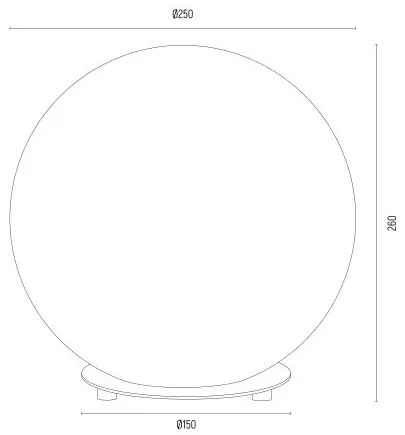 Veioza, Lampa de masa design minimalist Aruba