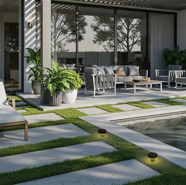 Mini Stalp de gradina IP65 BALIC negru H-10cm