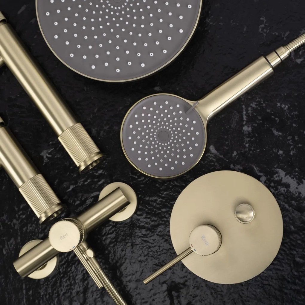 Set de dus incastrat Rea Lungo Stripe Gold Brush + BOX