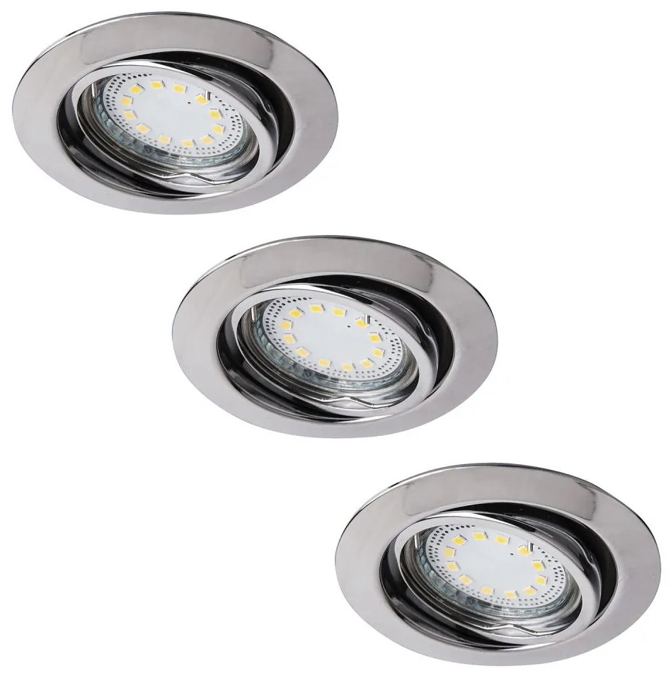 Rabalux 1050 - SET 3xLED Lampă încastrată LITE 3xGU10-LED/3W/230V