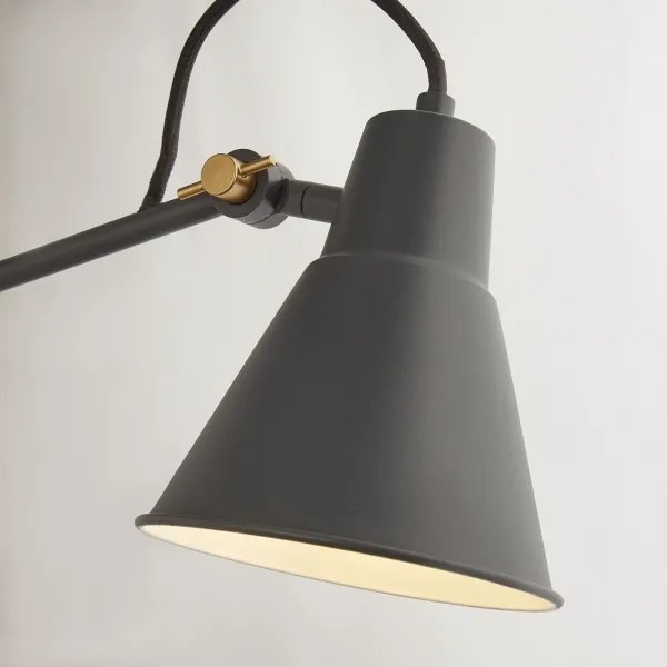 Lampă de perete Searchlight 7403GY SWING ARM 1xE27/60W/230V antracit