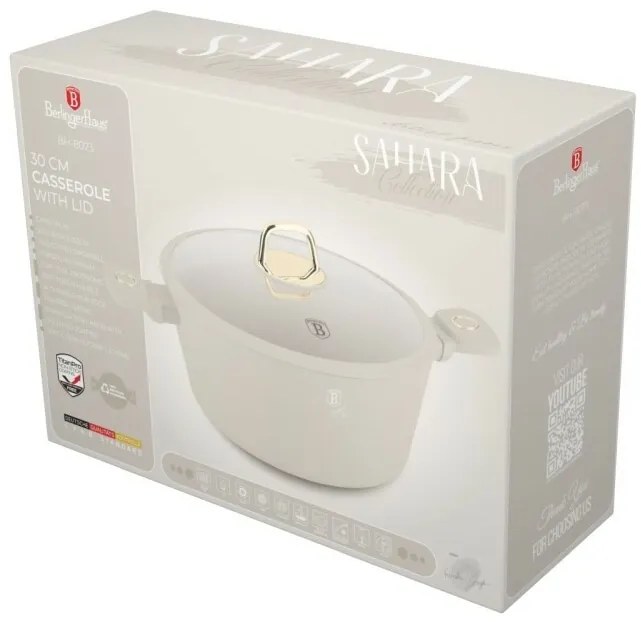 BerlingerHaus Cratiță cu suprafață din titan șicapac Sahara 30 cm, 4HOME