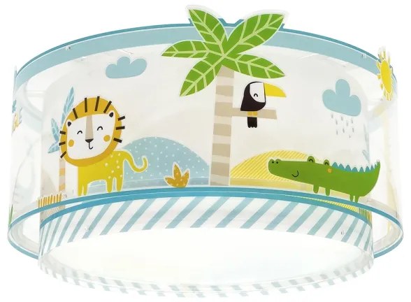 Plafonieră pentru copii JUNGLE 2xE27/15W/230V Dalber 76116