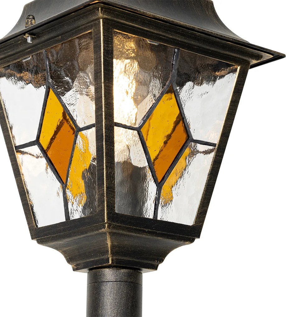 Lămpă de podea vintage pentru exterior auriu antic 120 cm - Antigua