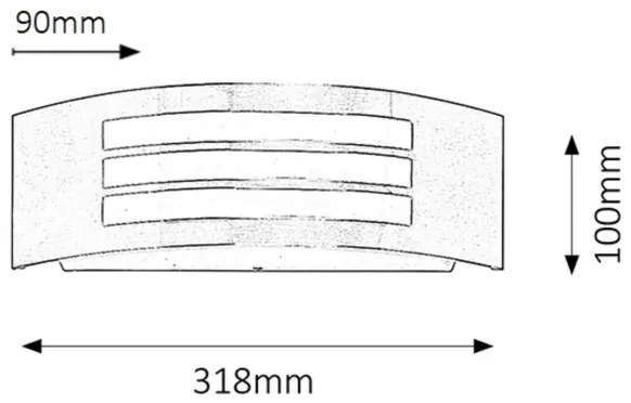 Rabalux 8410 - Corp de iluminat perete exterior ROMA 1xE27/14W/230V