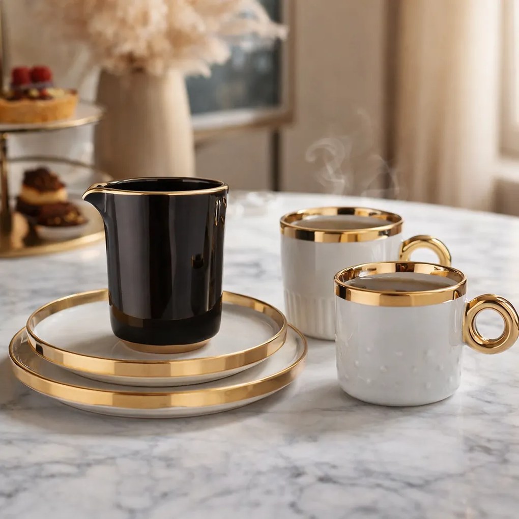 Cană de porțelan Altom Palazzo lines 350 ml,Sage