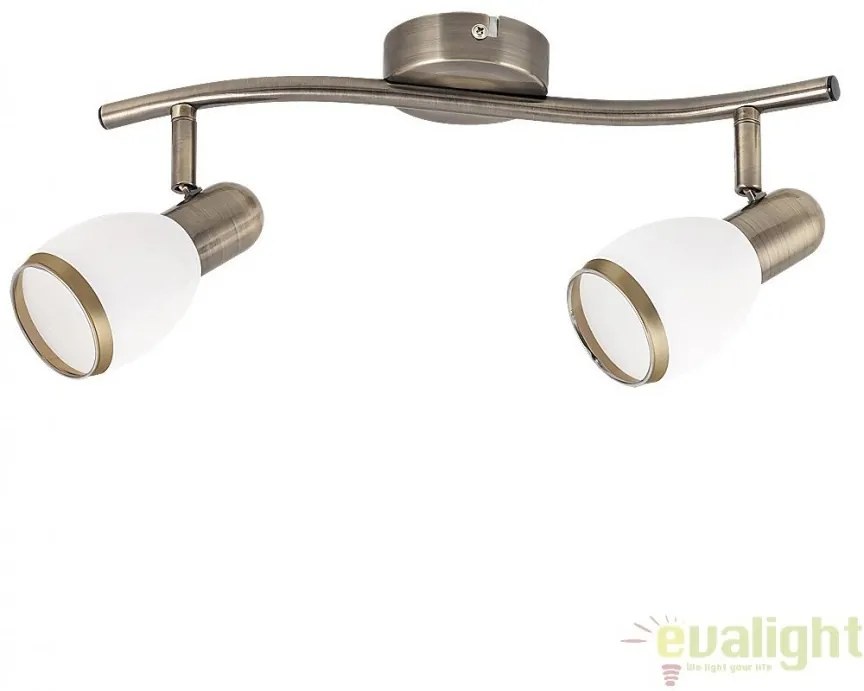 Lustra, Plafoniera cu 2 spoturi design modern, finisaj bronz, Elite 5971 RX