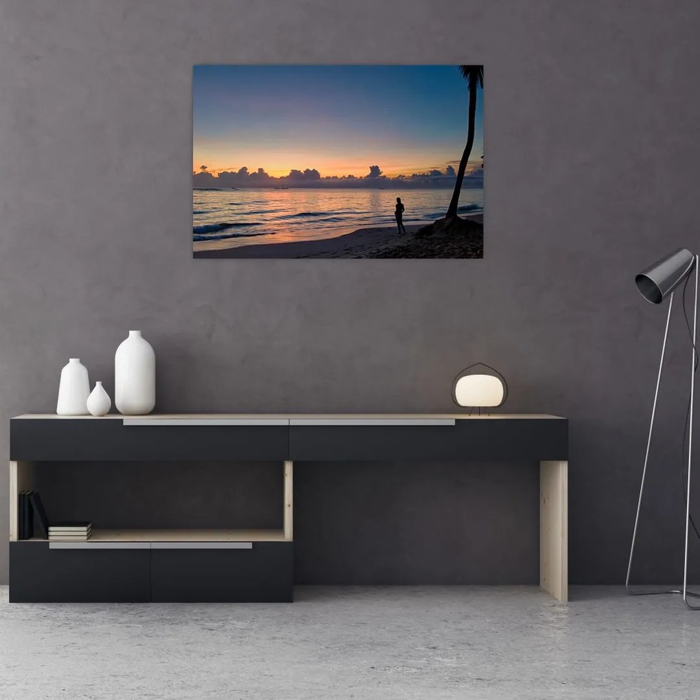 Tablou femeii pe plajă (90x60 cm)
