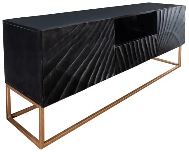 Comoda TV SCORPION 160 cm 3D mango negru