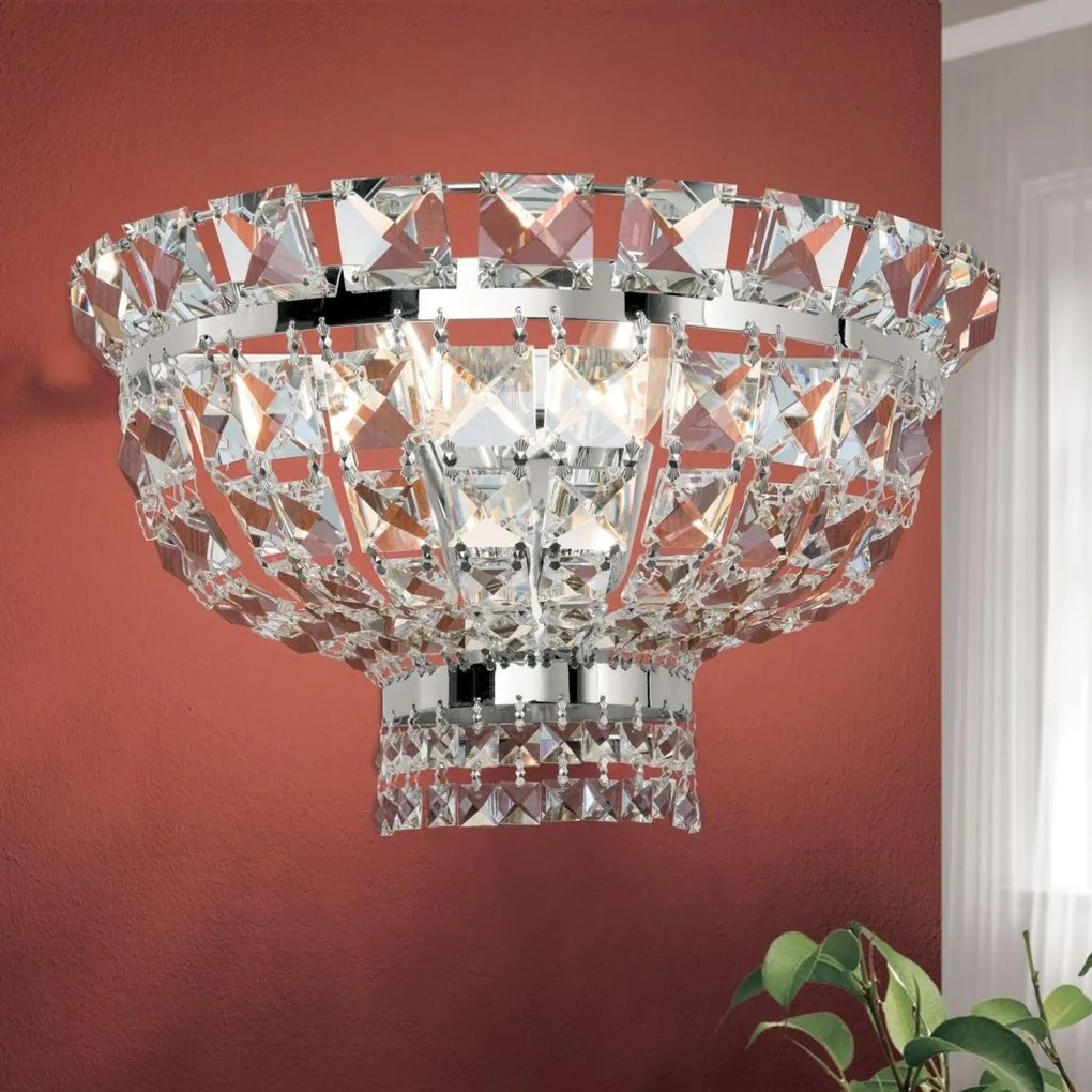 Aplica de perete cristal Swarovski AMBASSADOR crom