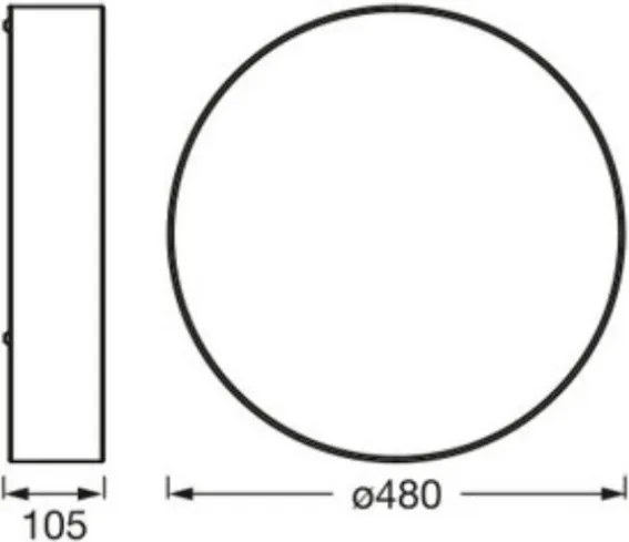 Osram - Plafonieră ORBIS PARIS 3xE27/15W/230V, diametru 48 cm, maro