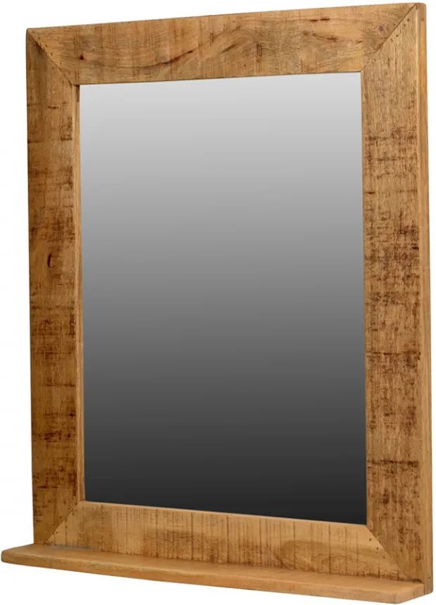 Oglinda dreptunghiulara maro din lemn de mango 67x80 cm Rustic Sit Moebel