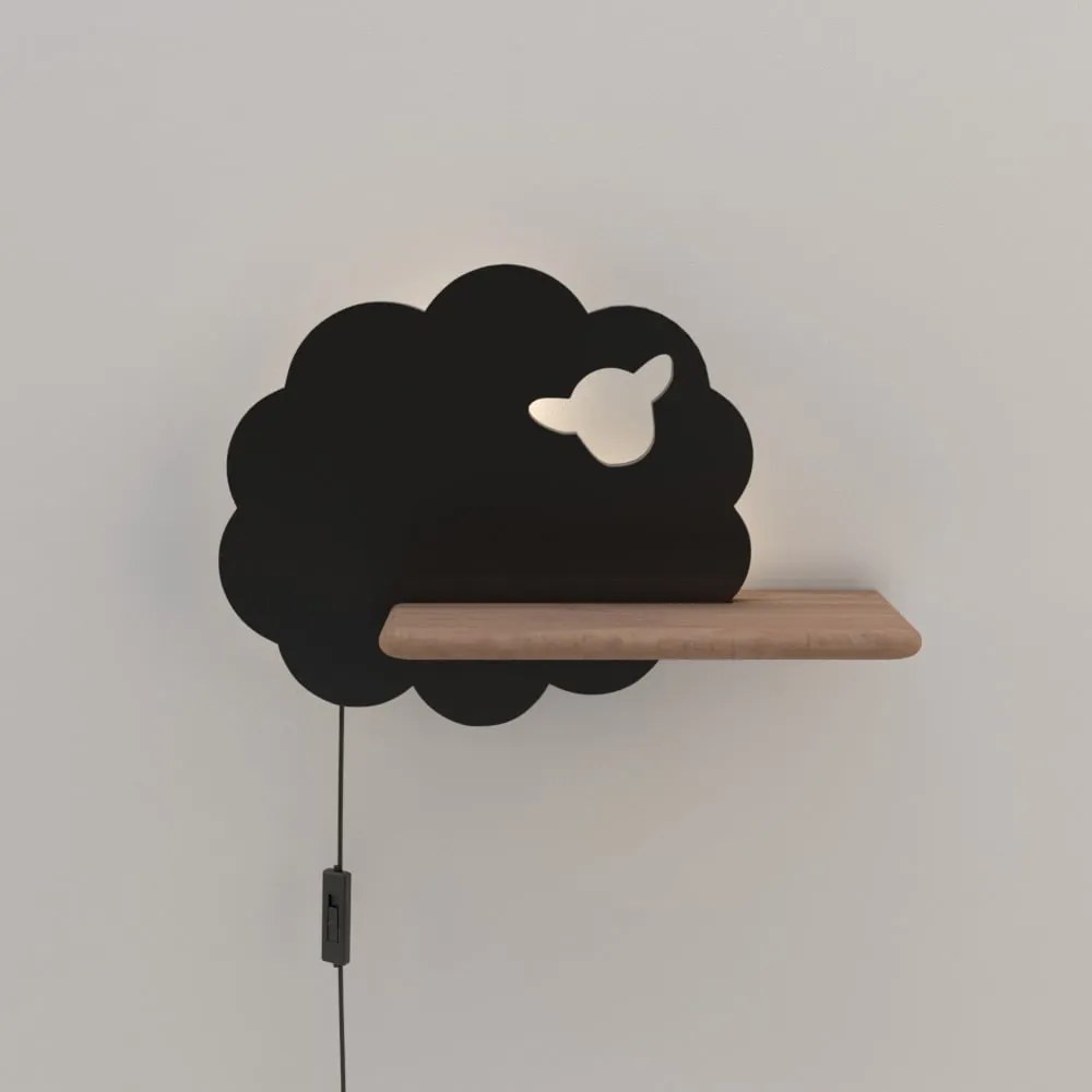 Corp de iluminat pentru copii negru Sheep – Candellux Lighting