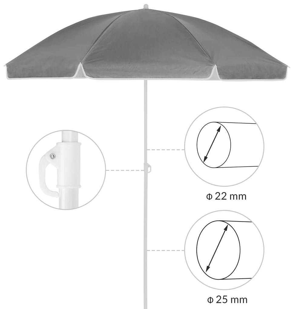 Deuba Floarea soarelui de gradina Kipr 180 cm - antracit