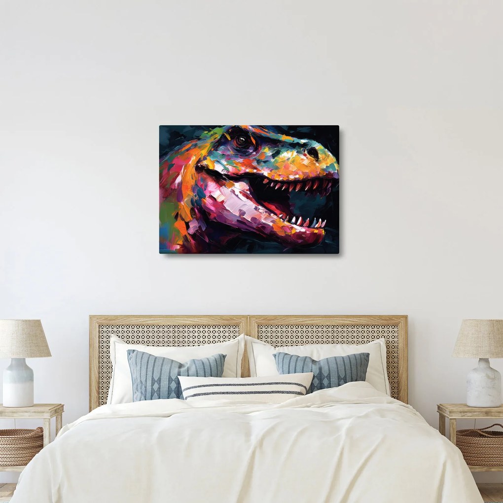 Tablou - Dinozaur, pictură (70x50 cm)