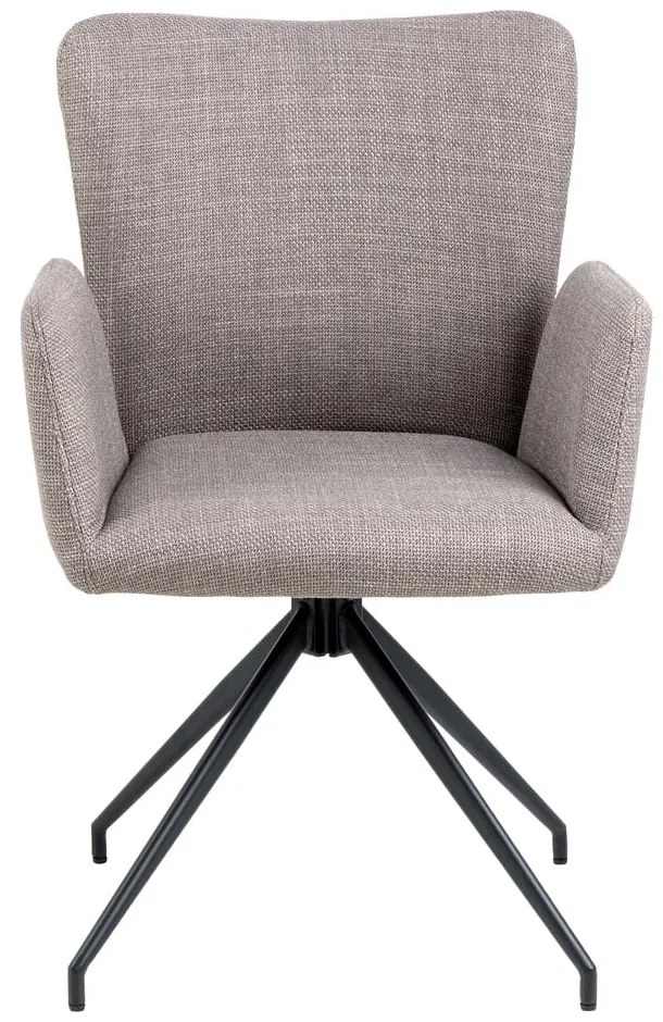 Set de scaune de sufragerie gri 2 buc. tapițat Laura – Actona