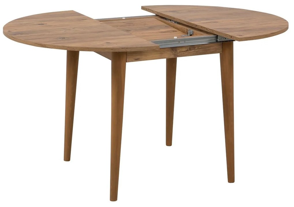 Masă de sufragerie extensibilă Nidupo 2 (pin atlantic) (pentru 4 persoane). 1093749