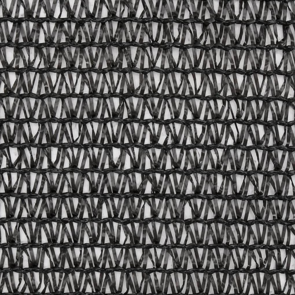 Plasa protectie vizuala, negru, 2x50 m, HDPE Negru, 2 x 50 m