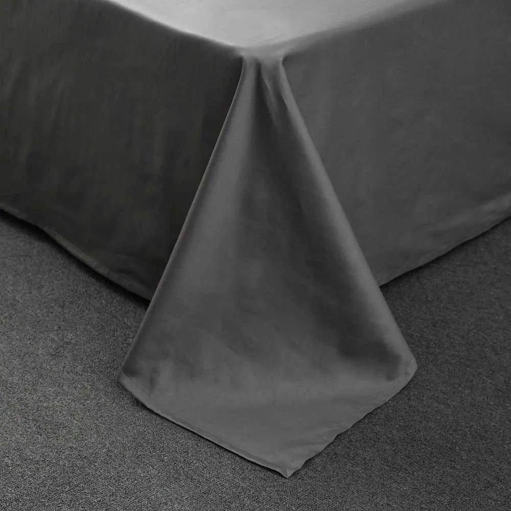 LENJERIE DE PAT LUX, 2 PERSOANE, 100% BUMBAC SATINAT, CEARCEAF 240X240 CM, HUSA PILOTA 200X220 CM, 2 FETE PERNA 50X70 CM, ROZ/GRI