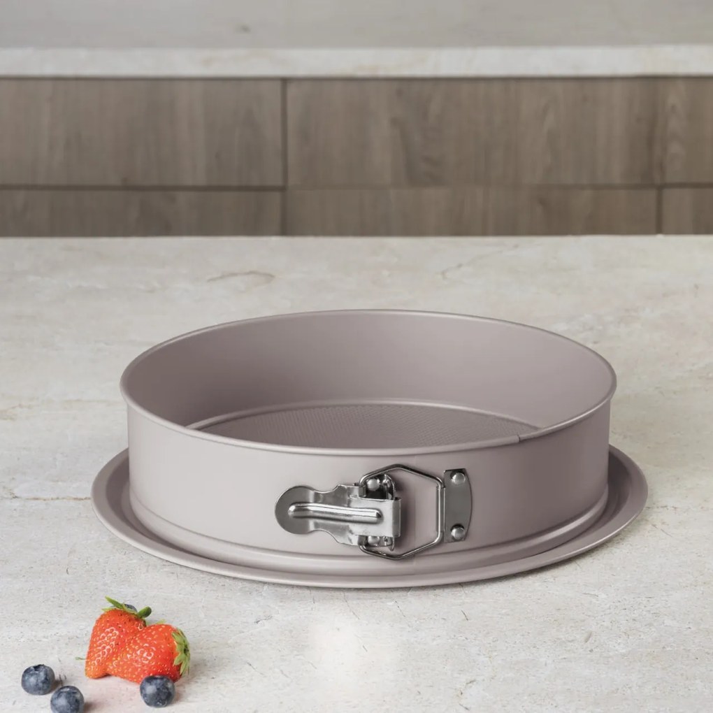 Tava rotunda 26 cm cu fund detasabil Taupe Berlinger Haus BH 7937, aniaderenta, gri