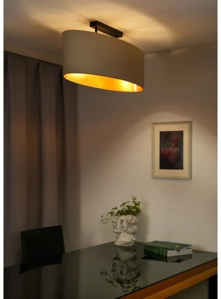 Lustră aplicată Duolla OVAL VEGAN 2xE27/15W/230V crem