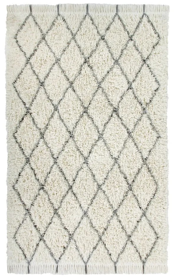 Covor crem lavabil/țesut manual din lână 200x300 cm Berber Soul – Lorena Canals