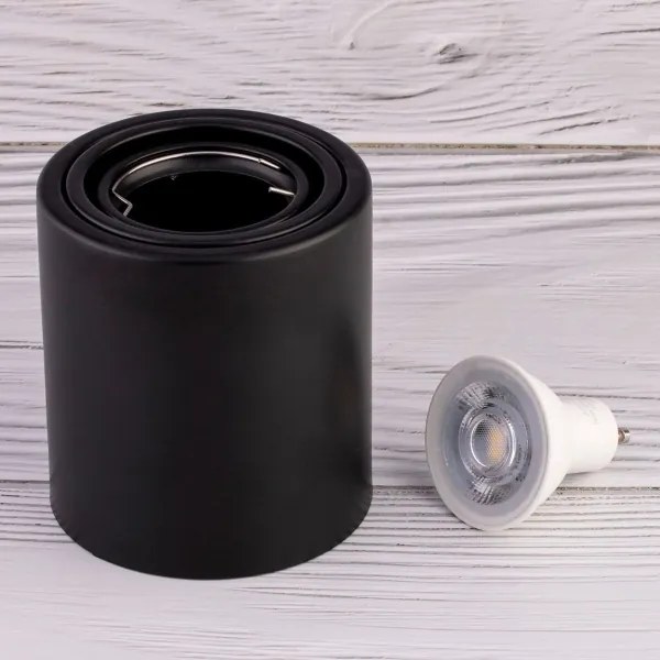 Spot LED TUBA 1xGU10/5W/230V 4000K negru