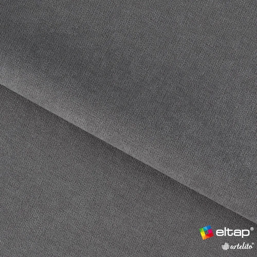 Canapea gri închis extensibilă/cu spațiu de depozitare cu tapițerie din chenille 214 cm Fulgeo – ELTAP
